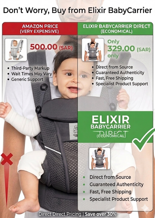 Elixir BabyCarrier – Omni Breeze All Carry Positions Breathable Mesh Baby Carrier Newborn to Toddler with Enhanced Lumbar Support & Airflow (7-45 Lb), Graphite Grey