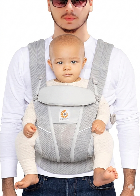Ergobaby Carrier ergonomic infant carrier in pearl grey mesh